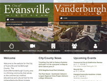 Tablet Screenshot of evansvillegov.org